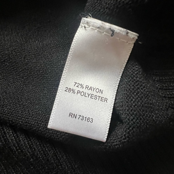 Cable & gauge Cowl neck turtleneck sweater in black size L - Picture 5 of 5